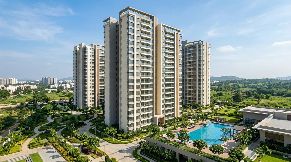 Tower exterior at Sobha World City